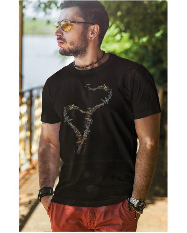 Koszulka Rytm Miłości <br>Muzyczne Serce - Unisex, dla niego