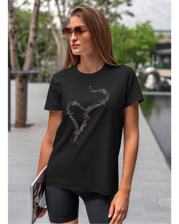 Koszulka Rytm Miłości <br>Muzyczne Serce - Unisex, dla niej