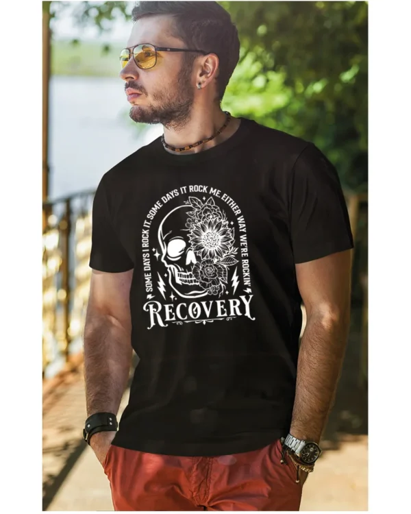 Koszulka Recovery <br>Rock'n'rollowy powrót - Unisex, dla niego, edycja White