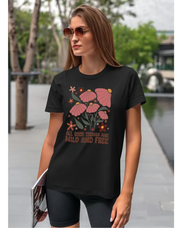 Koszulka Wild and Free <br>Piękno natury - Unisex, dla niej