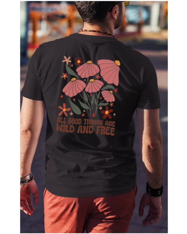 Koszulka Wild and Free <br>Piękno natury - Unisex, dla niego