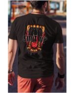 Koszulka unisex napis “Shut up”, dla niego – wybierz kolor!
