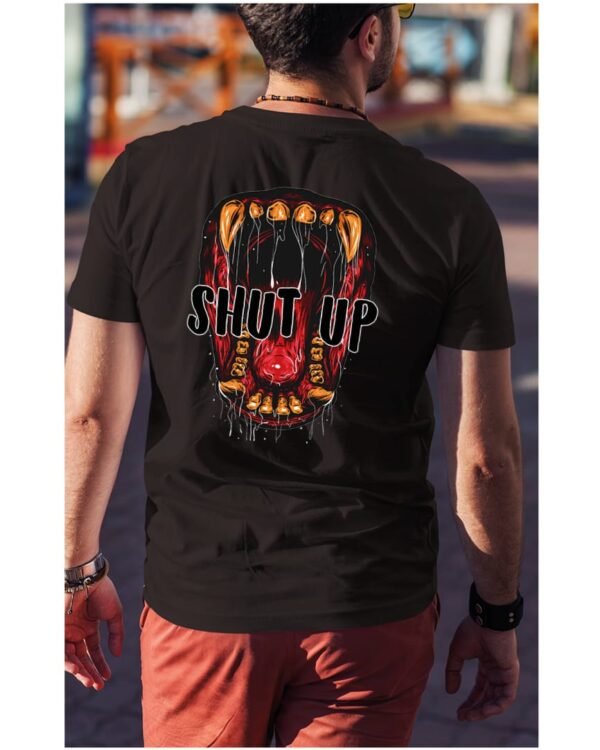 Koszulka unisex napis “Shut up”, dla niego – wybierz kolor!