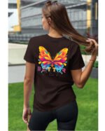 Koszulka unisex motyl “Better fly”, dla niej – wybierz kolor!
