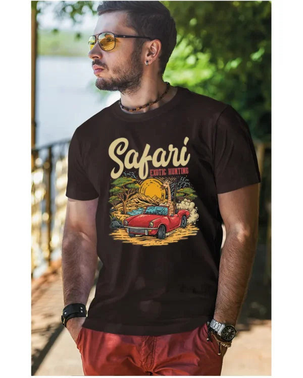 Koszulka unisex "Przygoda w safari", dla niego – wybierz kolor!