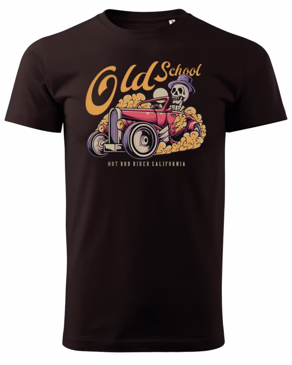 Koszulka unisex vintage samochód "Hot rod", dla niej – wybierz kolor!
