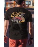 Koszulka unisex vintage samochód "Hot rod", dla niego – wybierz kolor!