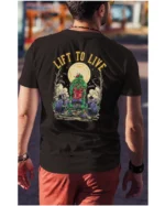 Koszulka unisex "Fitness z zombie, trenuj by przeżyć", dla niego – wybierz kolor!