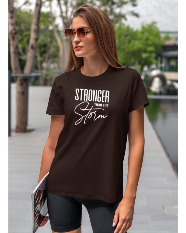 Koszulka Silniejsza niż burza - edycja White UNISEX