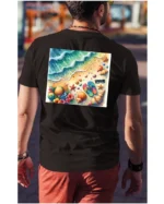 Koszulka Plaża, fale i klapki UNISEX