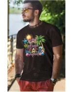 Koszulka Plażowy styl życia <br>jedz, śpij, plażuj, powtarzaj - Unisex, dla niego