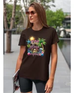 Koszulka Plażowy styl życia <br>jedz, śpij, plażuj, powtarzaj - Unisex, dla niej