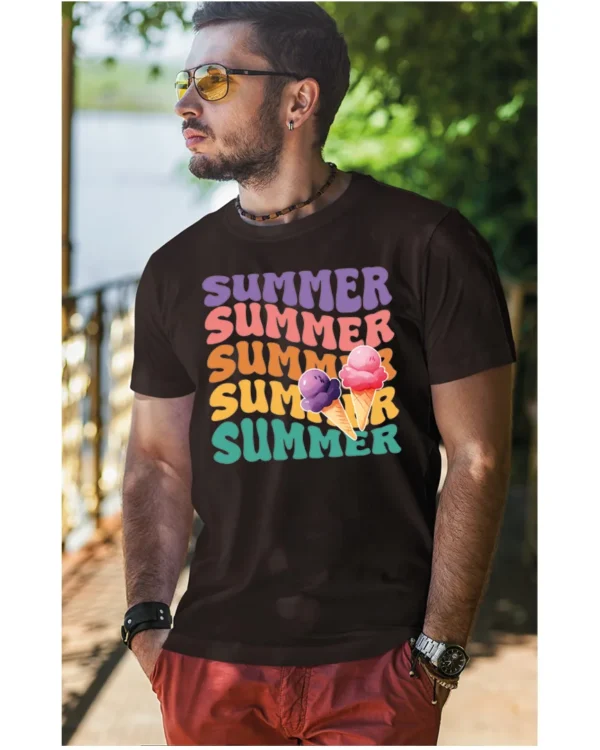 Koszulka Lato pełne smaku <br>delektuj się słodkimi chwilami - Unisex, dla niego