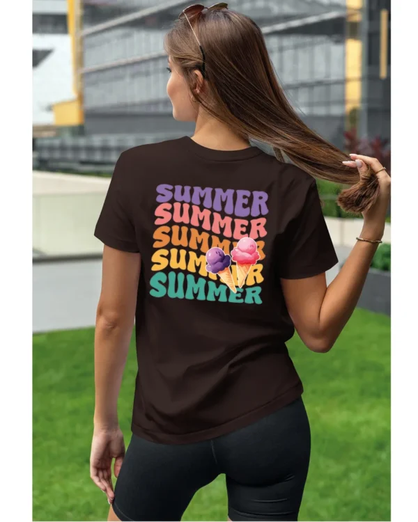 Koszulka Lato pełne smaku <br>delektuj się słodkimi chwilami - Unisex, dla niej