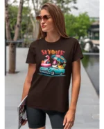 Koszulka Lato pełne radości <br>wyrusz w podróż do przygód - Unisex, dla niej