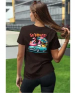 Koszulka Lato pełne radości <br>wyrusz w podróż do przygód - Unisex, dla niej