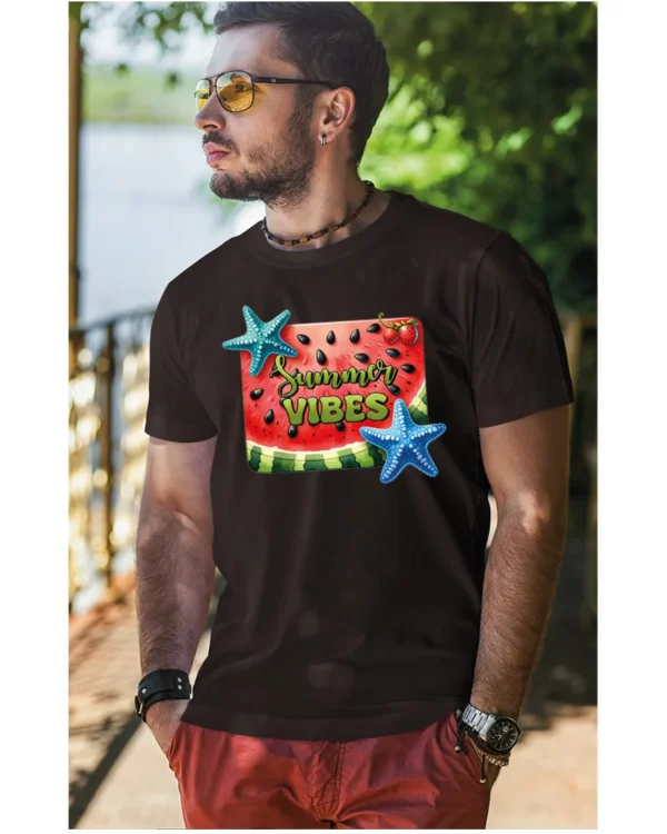 Koszulka Letnie wibracje <br>poczuj radość lata - Unisex, dla niego
