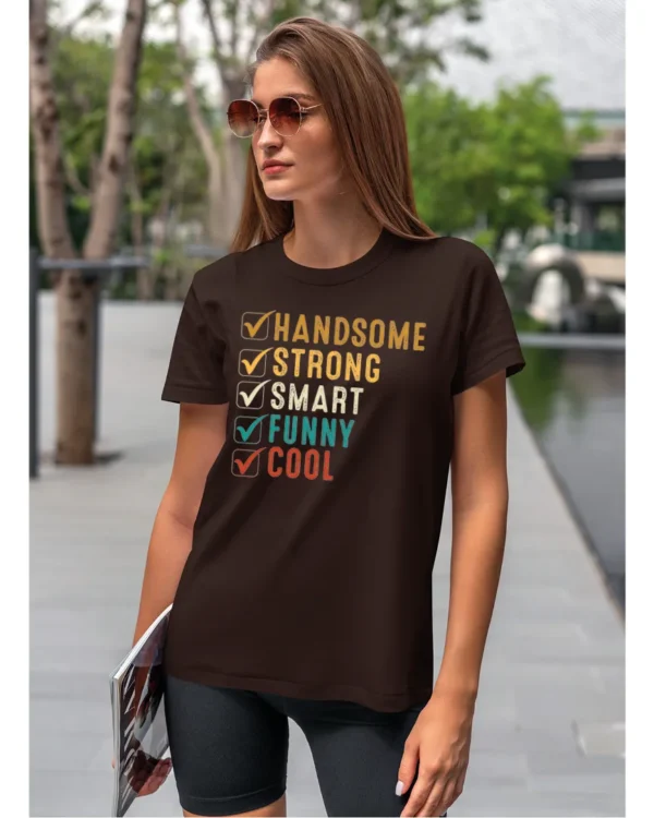 Koszulka Handsome, Smart, Funny wybierz swoje atuty – Unisex