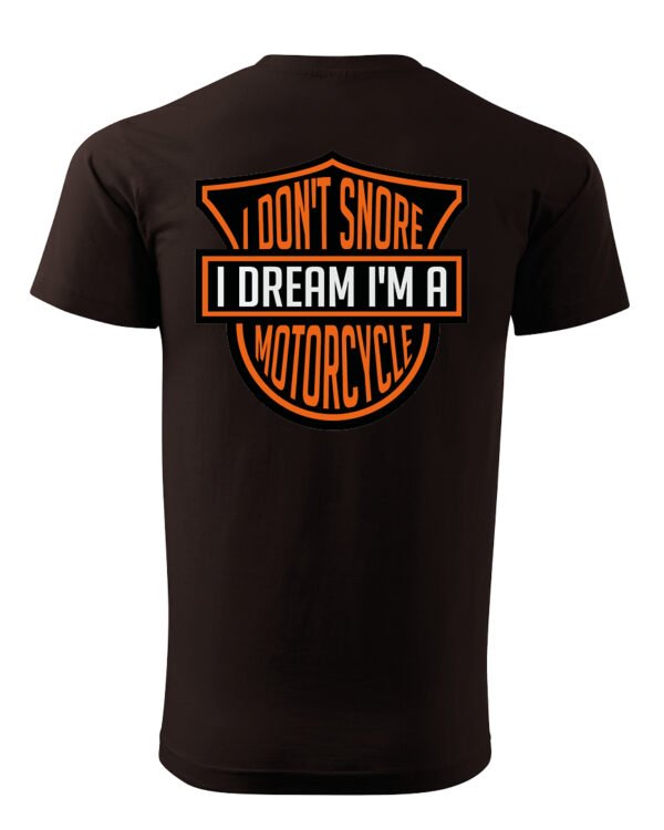Koszulka I dont snore, I dream I’m a motorcycle – edycja Midnight, Unisex