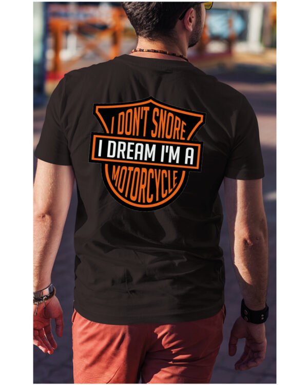 Koszulka I dont snore, I dream I’m a motorcycle – edycja Midnight, Unisex