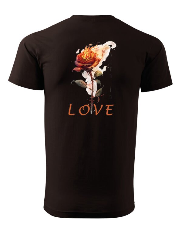 Koszulka Burn in Love <br>Romantyczny płomień - Unisex, dla niego