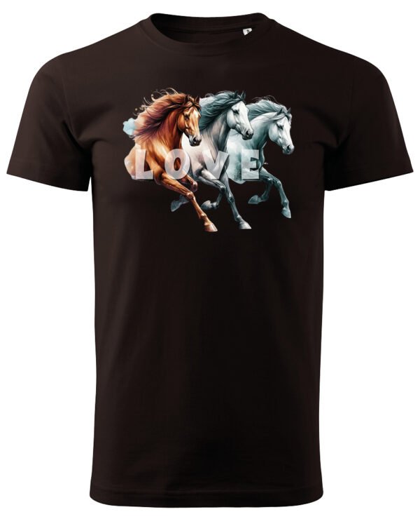 Koszulka Miłość w Galopie <br>Konie i wolność - Unisex, dla niego