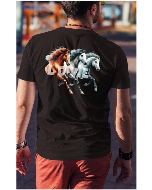 Koszulka Miłość w Galopie <br>Konie i wolność - Unisex, dla niego