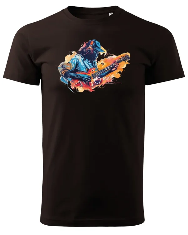 Koszulka Kocham muzykę <br>Pasja do dźwięków - Unisex, dla niego
