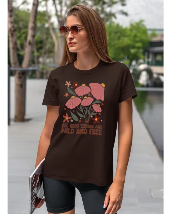 Koszulka Wild and Free <br>Piękno natury - Unisex, dla niej