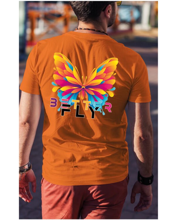 Koszulka unisex motyl “Better fly”, dla niego – wybierz kolor!