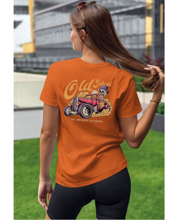 Koszulka unisex vintage samochód "Hot rod", dla niej – wybierz kolor!
