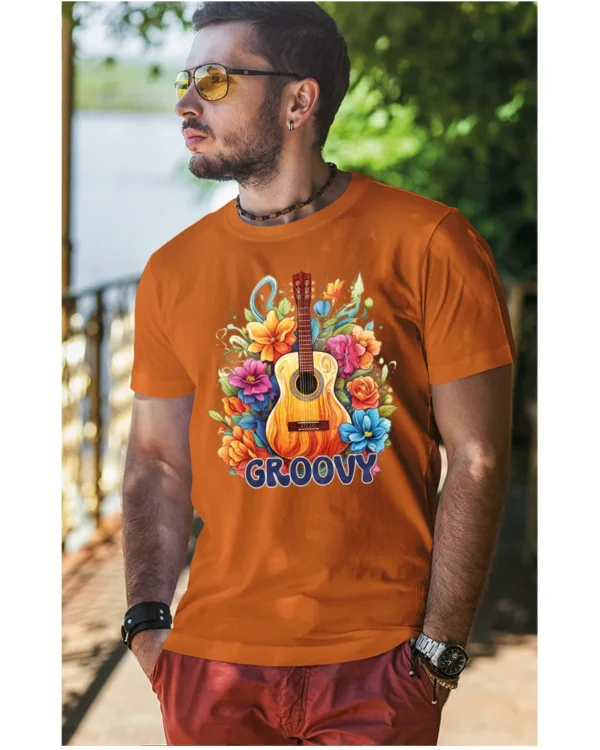 Koszulka unisex "Odlotowa gitara – brzmienie, które unosi", dla niego – wybierz kolor!