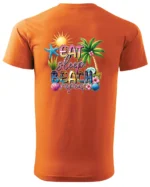 Koszulka Plażowy styl życia <br>jedz, śpij, plażuj, powtarzaj - Unisex, dla niego