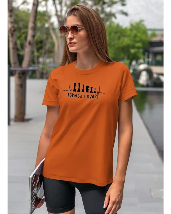 Koszulka Miłośnik szachów <br>bądź królem planszy - Unisex, dla niej