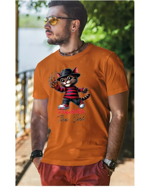 Koszulka Koci horror, Freddie the Cat - Unisex