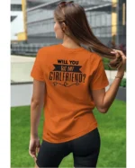 Koszulka Romantyczna propozycja, „Will you be my girlfriend?” - Unisex