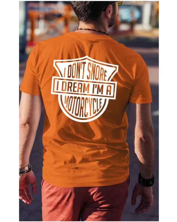 Koszulka I dont snore, I dream I’m a motorcycle – edycja White, Unisex