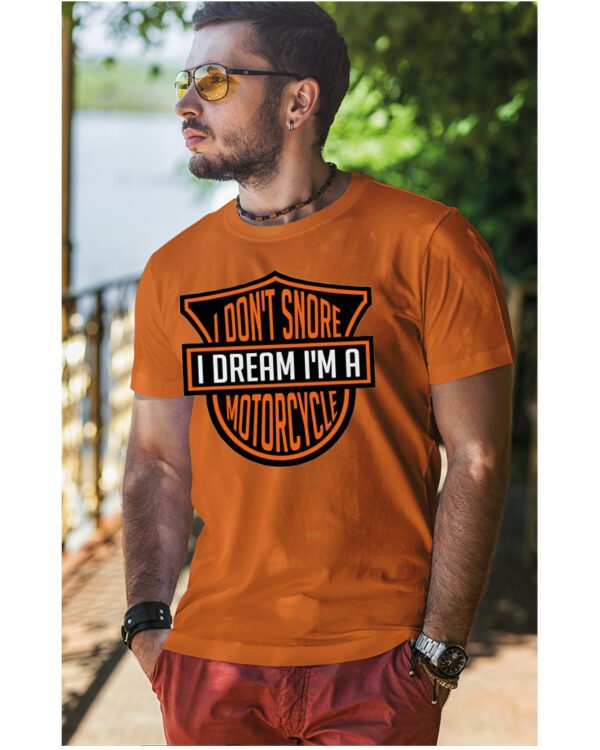 Koszulka I dont snore, I dream I’m a motorcycle – edycja Midnight, Unisex