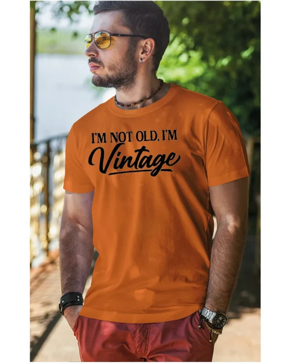 Koszulka Styl retro na co dzień, „I'm not old, I'm vintage” – edycja Midnight, Unisex