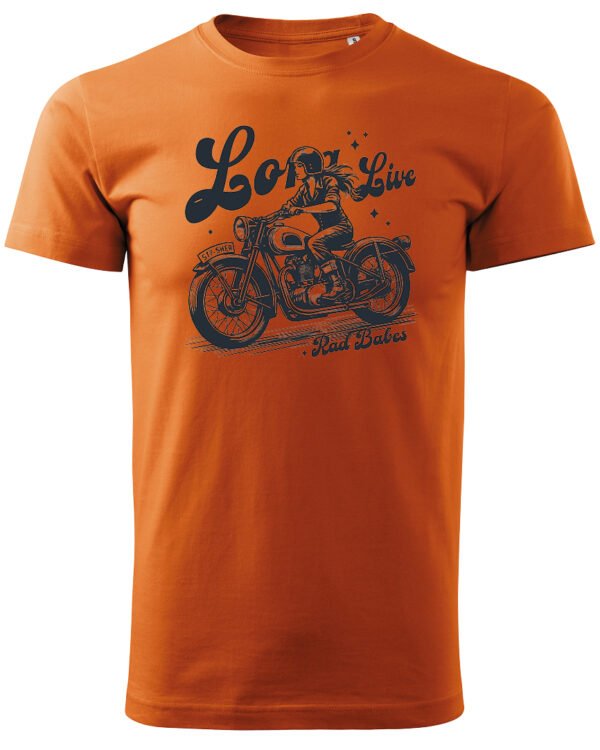 Koszulka Jazda, wolność, niezależność, „Long Live Rad Babes” – edycja Midnight, Unisex