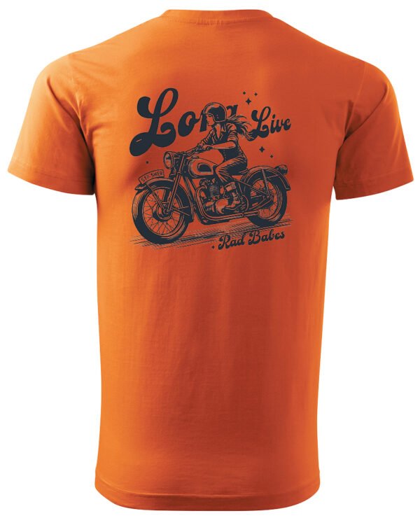 Koszulka Jazda, wolność, niezależność, „Long Live Rad Babes” – edycja Midnight, Unisex