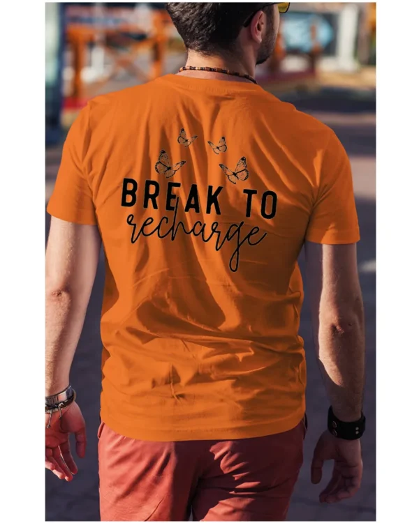 Koszulka Znajdź chwilę na odpoczynek, „Break to recharge” – Unisex
