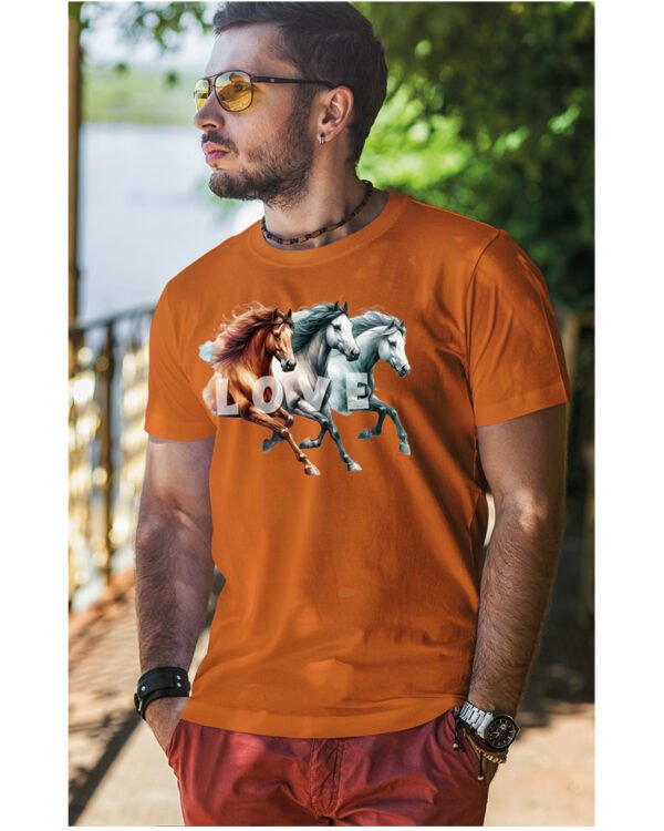 Koszulka Miłość w Galopie <br>Konie i wolność - Unisex, dla niego