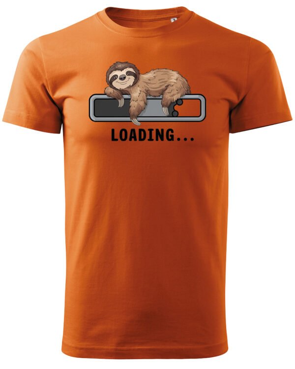 Koszulka Loading Leniwiec <br>Ładowanie energii - Unisex, dla niego