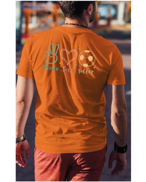 Koszulka Peace Love Soccer <br>Sport i pasja - Unisex, dla niej