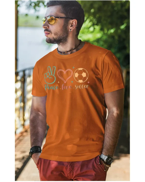 Koszulka Peace Love Soccer <br>Sport i pasja - Unisex, dla niej