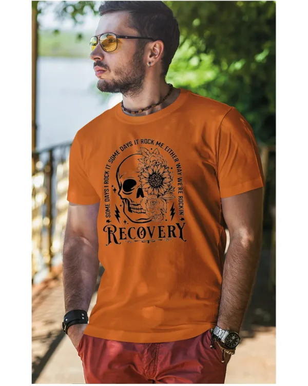 Koszulka Recovery <br>Rock'n'rollowy powrót - Unisex, dla niej, edycja Midnight