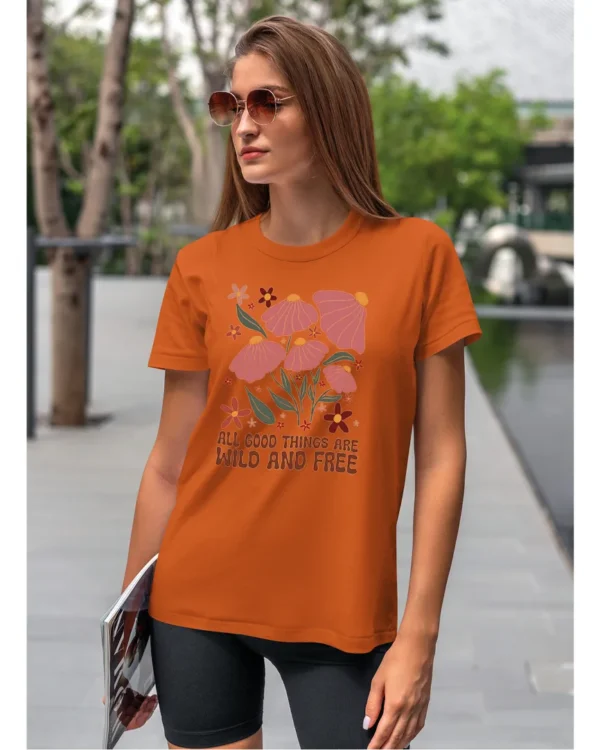 Koszulka Wild and Free <br>Piękno natury - Unisex, dla niej