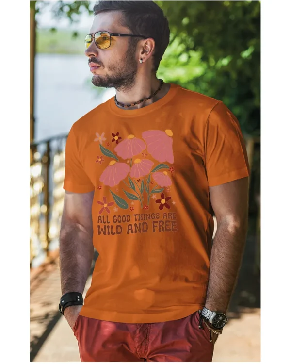 Koszulka Wild and Free <br>Piękno natury - Unisex, dla niego
