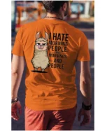 Koszulka I Hate Mornings <br>And people - Unisex, dla niego